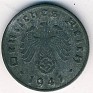 Reichsmark - 1 Reichspfennig - Germany - 1941 - Zinc - KM# 97 - 17 mm - Obv: Eagle above swastika within wreath. Rev: Denomination, oak leaves below. - 0